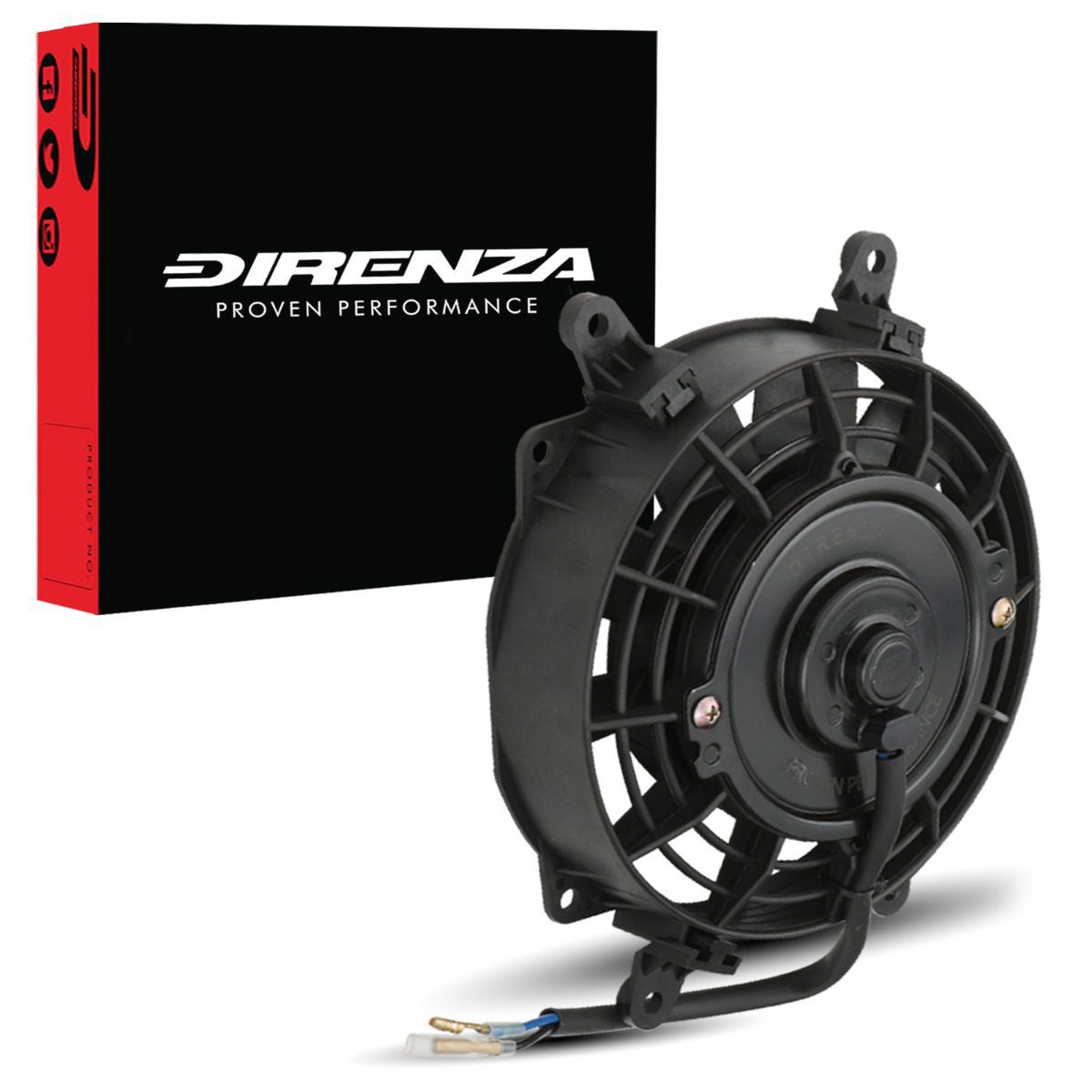 Universal 7" 12v 80w Straight Blade Fan + Fitting Kit