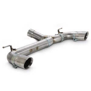 BMW 1 Series F20 M135i 3.0 N55 12-16 - 3" Brushed Exhaust Backbox Delete - Slash Cut Tips