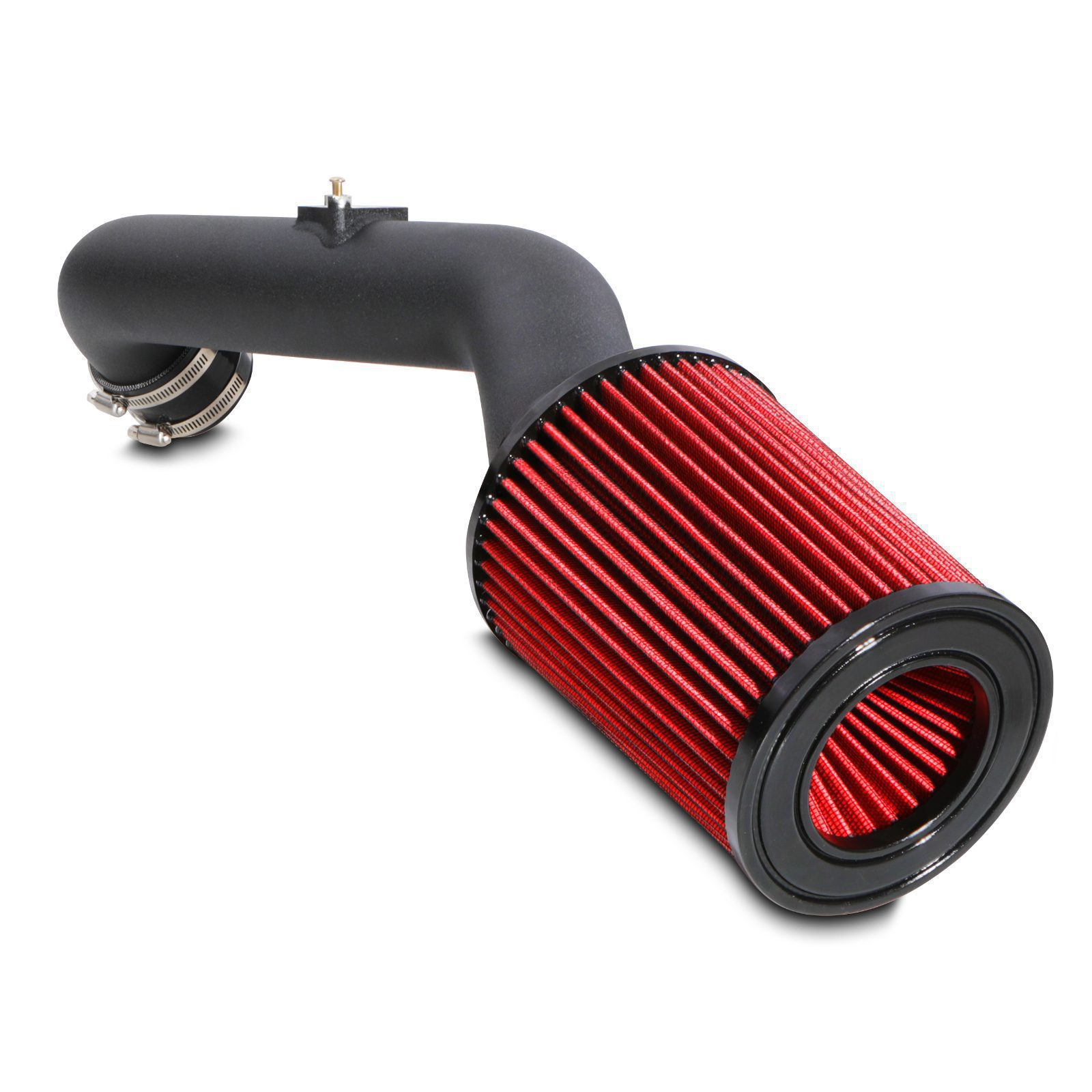 thumbnail image 2 of Universal 3″ Red Cold Air Intake Kit – Aluminum Pipe & Filter For Car/Truck – 3in 2 of 6